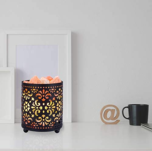 Giggi Floral Metal Salt Lamp