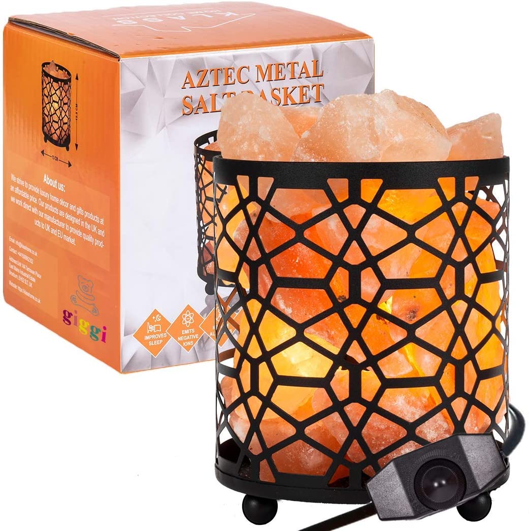 Giggi Aztec Metal Salt Lamp