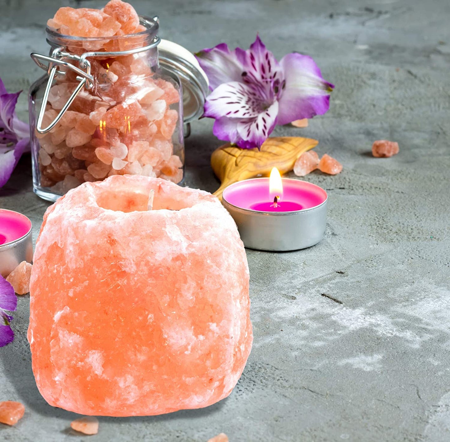 Giggi Himalayan Salt Candle Holder