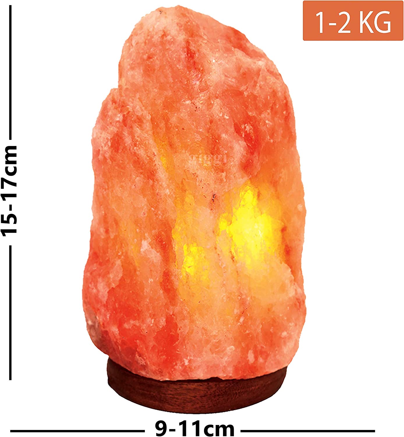 Giggi Pink Himalayan Salt Lamp (Dimmable)